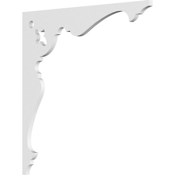 Ekena Millwork Heath Architectural Grade PVC Bracket, 5/8"W X 20"D X 20"H BKTP01X20X20HE - main